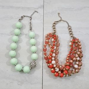 Vintage Chunky 2pc Necklaces